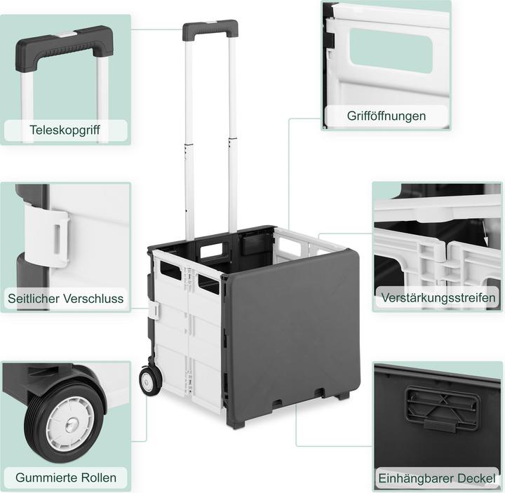 Produktbild Relaxdays Einkaufstrolley