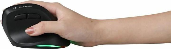 Actual product image Bluestork Souris sans fil ergonomique Ergo Lumi pour droitier (Noir) (Wireless)