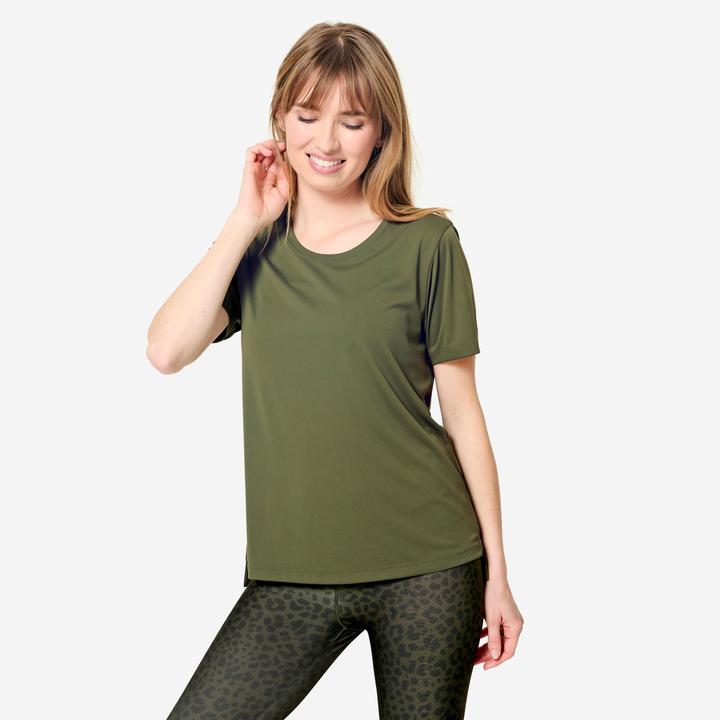 Domyos T-Shirt Damen - khaki