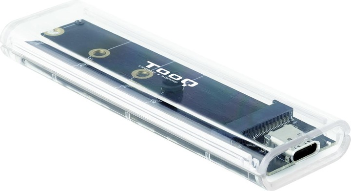 Tooq Technology CAJA EXT. M.2 NGFF/NVME USB3.1 GEN2 USB-C RGB TRAN (M.2 2280)