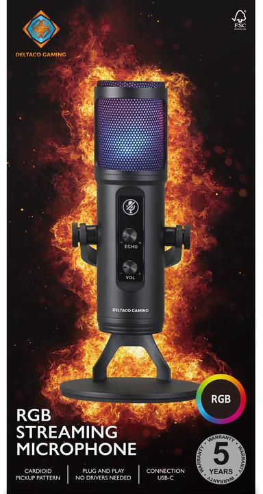 Immagine prodotto Deltaco Gaming Microfono RGB