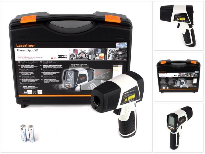 Produktbild Laserliner Infrarot-Thermometer ThermoSpot XP (-40°-1500°C50:1, K-type, USB, BLE)