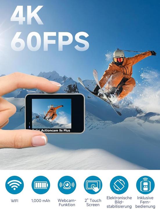 Produktbild Rollei Actioncam 9S Plus (60p, WLAN)