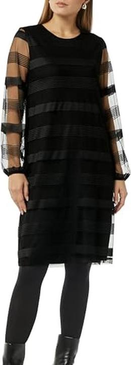 Produktbild Comma Kleid Gestreiftes Mesh-Kleid (42)