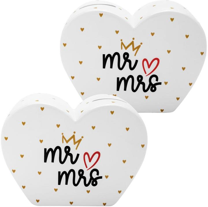Immagine prodotto Sheepworld Spardose Hochzeit Mr Mrs, Breite: 14 cm, Höhe