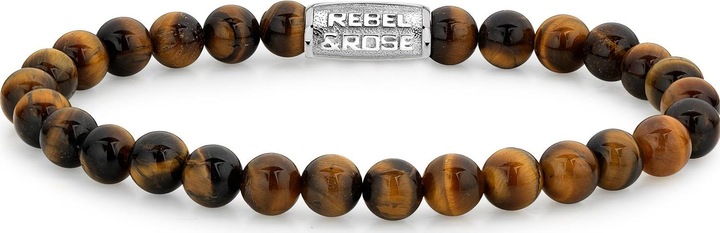 Immagine prodotto Rebel & Rose Pietre Solo bracciale con giglio tigre (19 cm, Acciaio inossidabile)