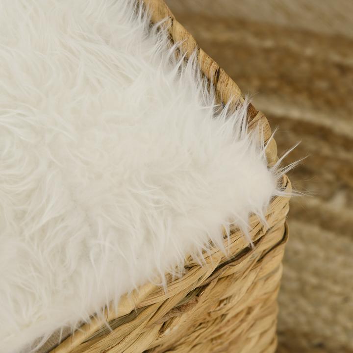 Image du produit PawHut Rotin maison pour chats avec coussins (Chat)