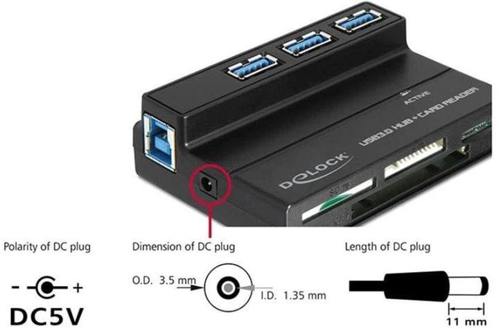 Immagine prodotto Delock 91721 USB 3.0 CardReader/ Porta USB (USB 3.0)