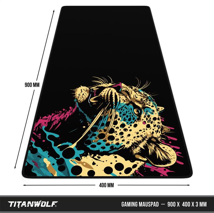Actual product image Titanwolf Gaming Mouse Pad, 900 x 400mm XXL Speed Gaming Mouse Mat, Mousepad Extra Large Surface, Colour (XXL)