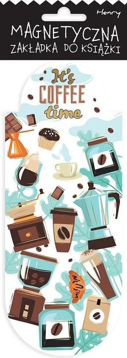 Ovales magnetisches Lesezeichen „Kaffee“.