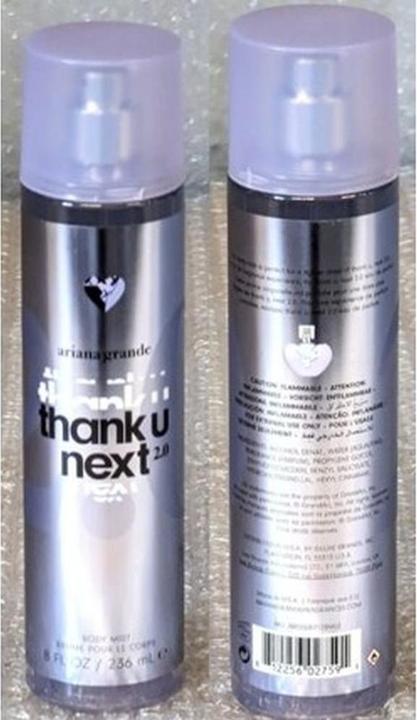 Actual product image Ariana Grande Thank U Next 2.0 Body Mist 236Ml (236 ml, Body & hair fragrance spray)