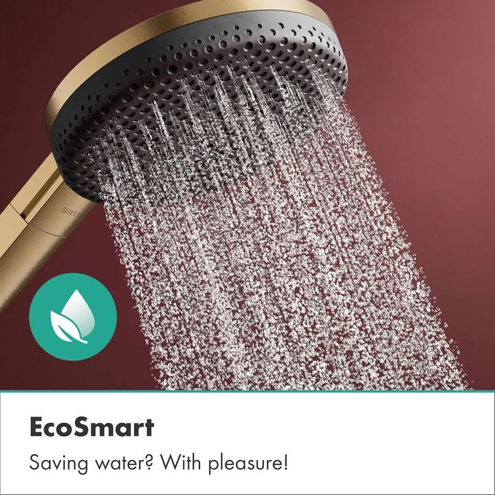 Actual product image hansgrohe Raindance Alive Select S Water-Saving Shower Head with EcoSmart, Anti-Limescale, and Three Jets (3 Beam types, 7.10 l/min)