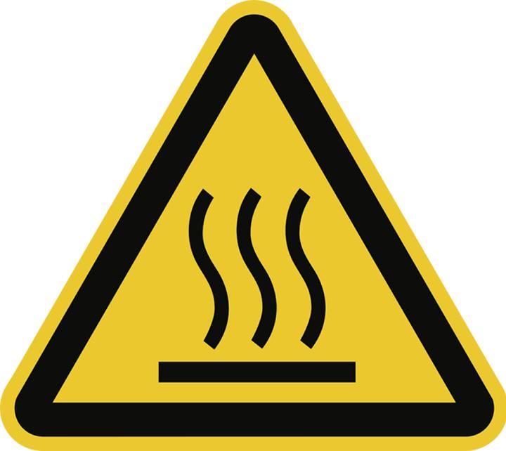 Moravia Segnale di avvertimento per superfici calde Foil, 50 mm