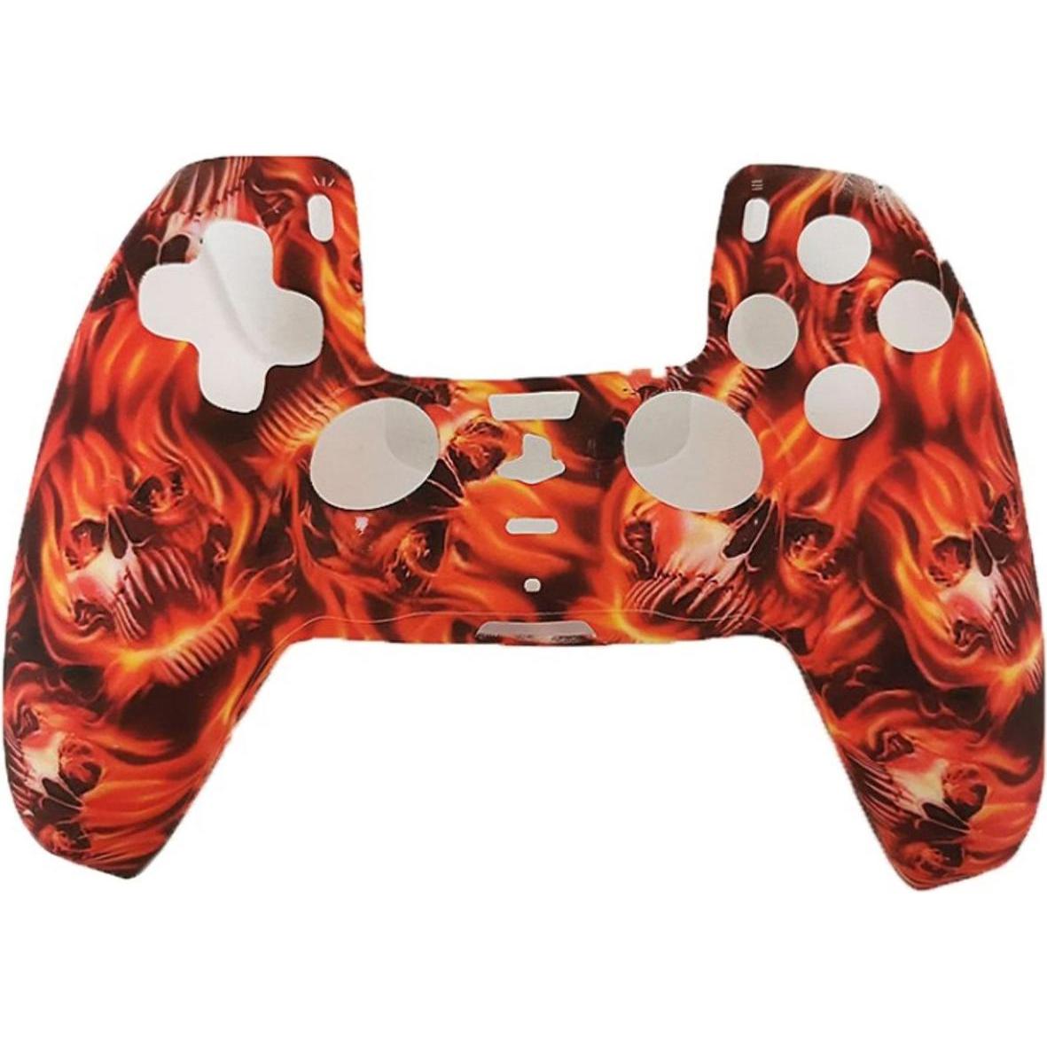 König Design 2 x Schutzhülle für Playstation 5 DualSense Controller Skin Silikon Schutz Motiv (Playstation Classic), Gam...