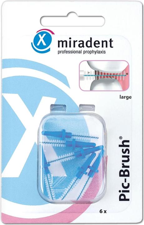 Actual product image Miradent Pic-Brush Refill Replacement Brushes (6 x)