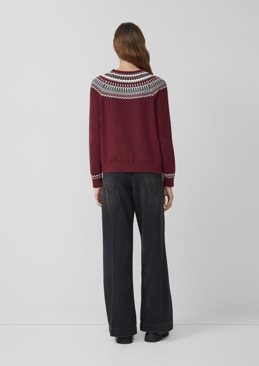 Actual product image s.Oliver Strickpullover Feinstrickpullover mit Norwegermuster (36)