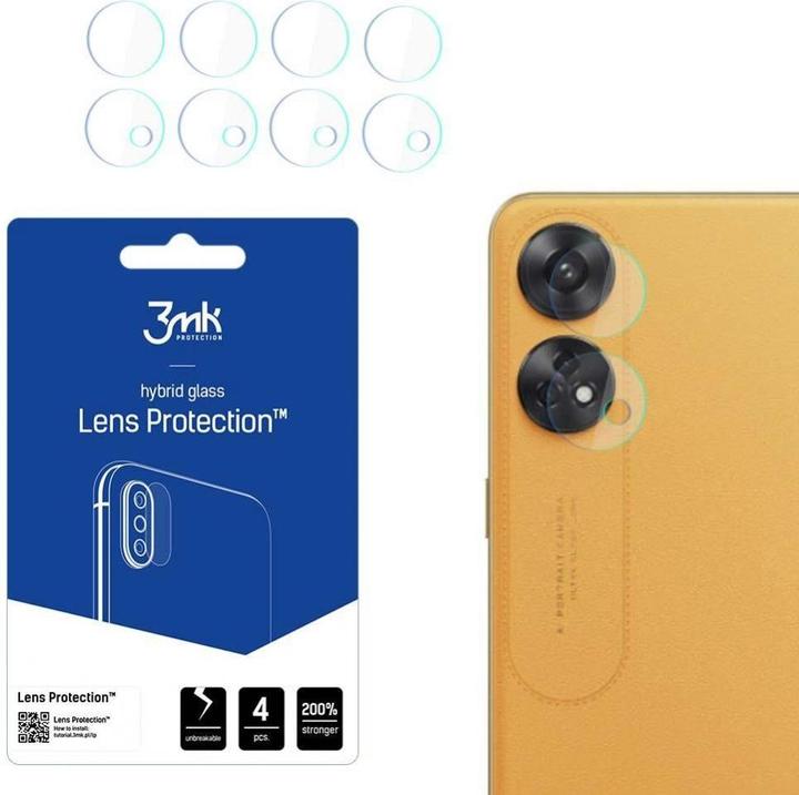 Produktbild 3MK Lens Protect Oppo Reno 8T 4G Ochrona na obiektyw aparatu 4szt (1 Stück, Oppo Reno 8T)