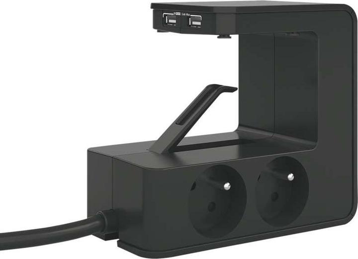 Produktbild Legrand U-Power Contactdoos Verdeelstekker - 2X USB Hub - Stekkerdoos - Penaarde Belgi - Verlengsnoer 1.5 Me (1 Stk.)