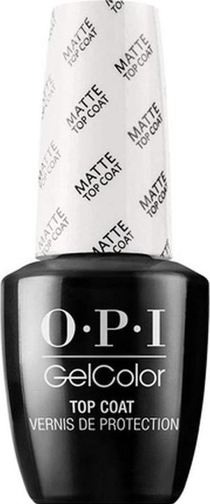 OPI Top coat pentru lac semipermanent Gel Color Matte, 15ml (Top Coat)
