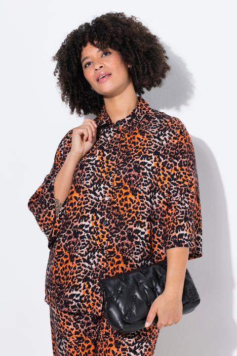 Produktbild Angel of Style Bluse, Boxy-Fit, Leo-Muster (42)
