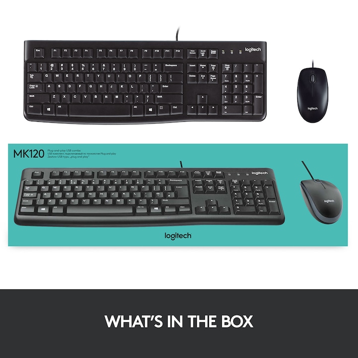 Immagine prodotto Logitech Mk120 (CH, Cablato)