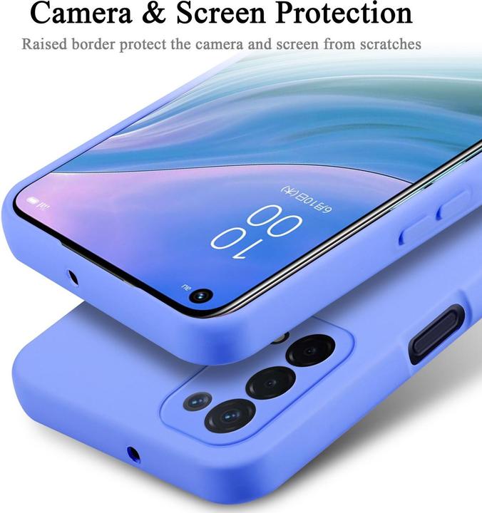 Actual product image Cadorabo Case for OPPO A54 5G / A74 5G TPU in liquid protection silicone design (Oppo A74 5G)