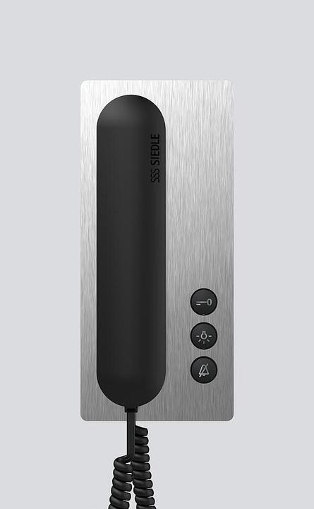 Actual product image Siedle SIE BTS 850-02 E/S bus telephone standard stainless steel black