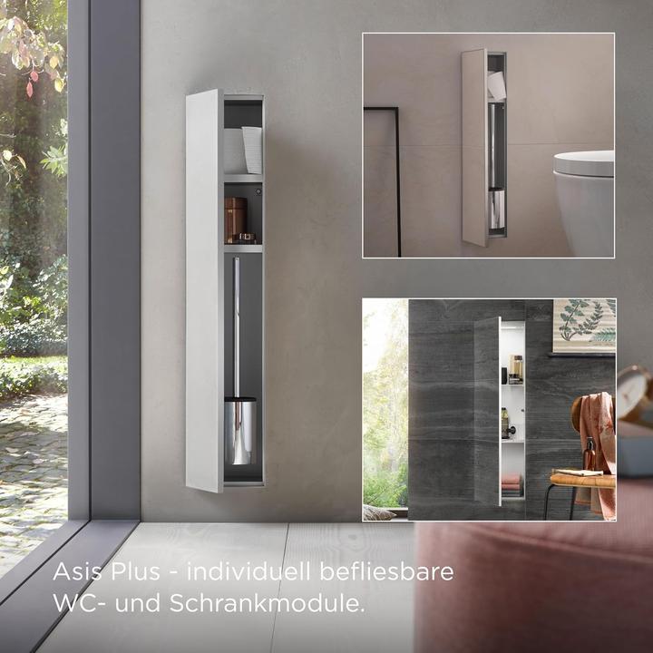 Produktbild Emco WC-Modul ASIS PLUS UP 658x154mm Türanschlag links Aluminium