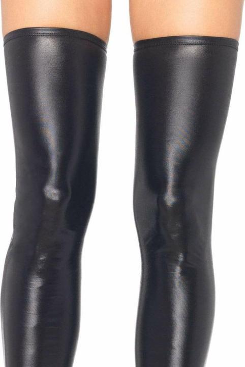 Actual product image Leg Avenue Wet Look Thigh Highs (M, L)