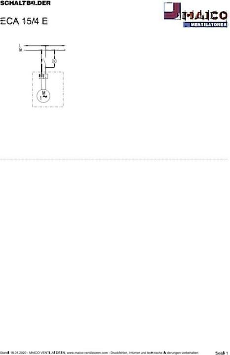 Actual product image Maico Pipe insertion fan