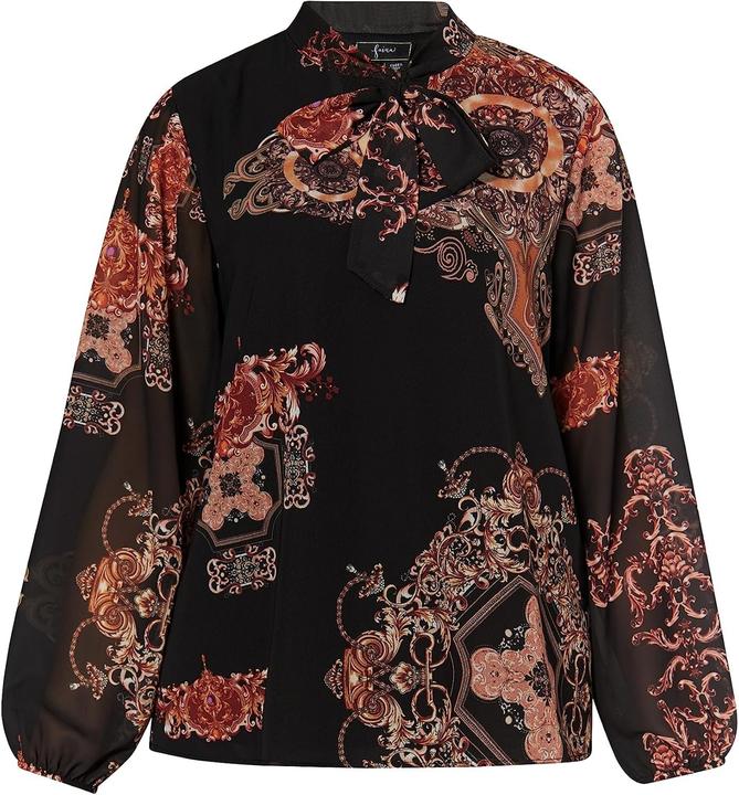 Actual product image Imane Baroque Print Blouse (S)