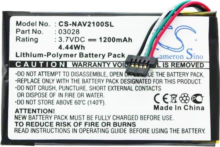 Actual product image Navigon Battery 2100 Max, 2110 Max, 2120, 2120 Max