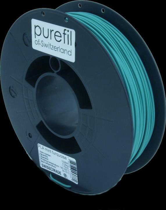 Produktbild Purefil PLA Filament (PLA, 1.75 mm, 350 g, Türkis)