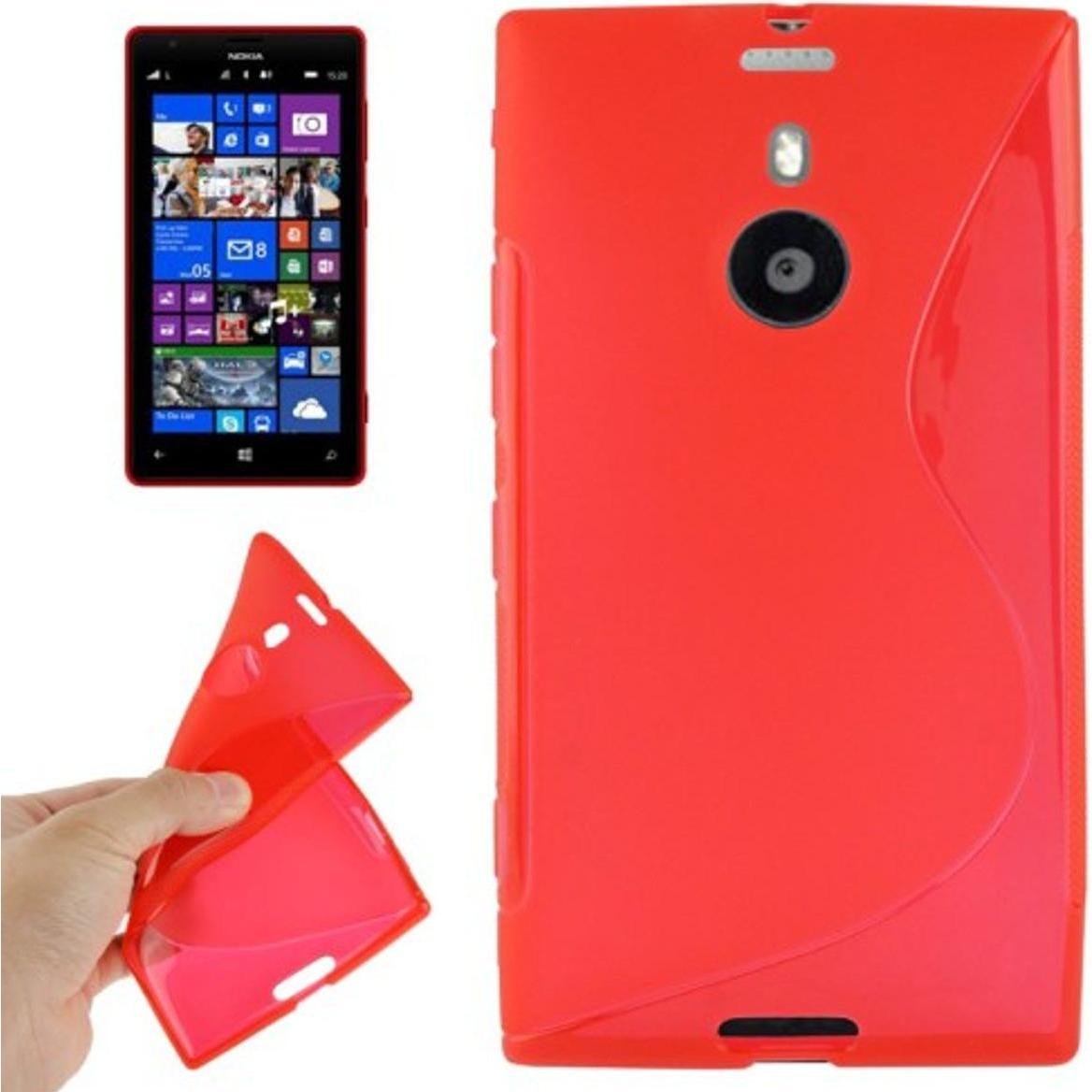 König Design Handyhülle TPU Schutzhülle für Nokia Lumia 1520, Handykette, Rot