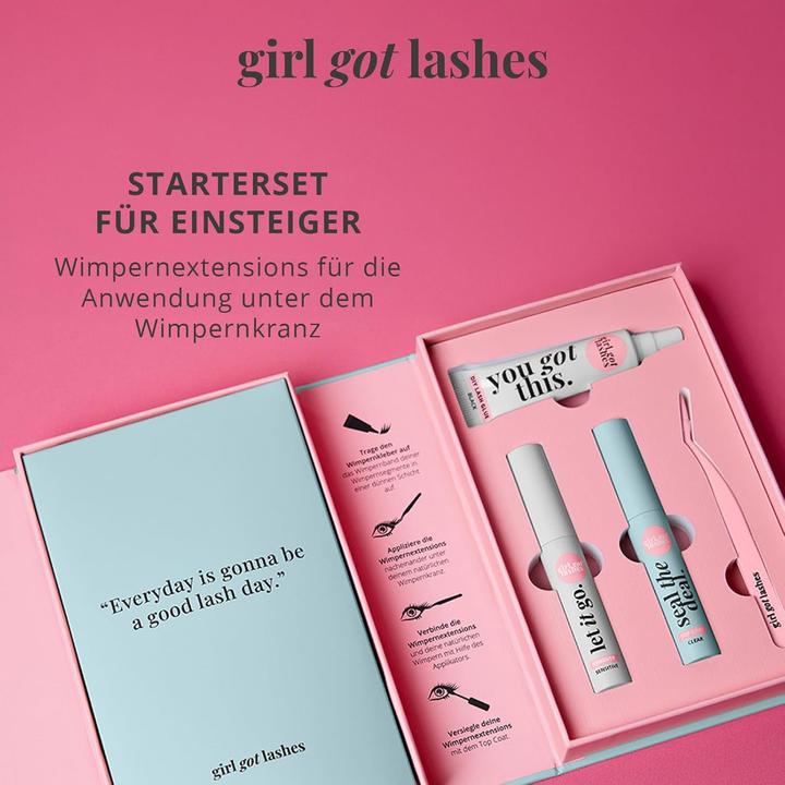 Immagine prodotto Girl got lashes Starter set per ciglia con applicatore e remover (Ciglia artificiali)
