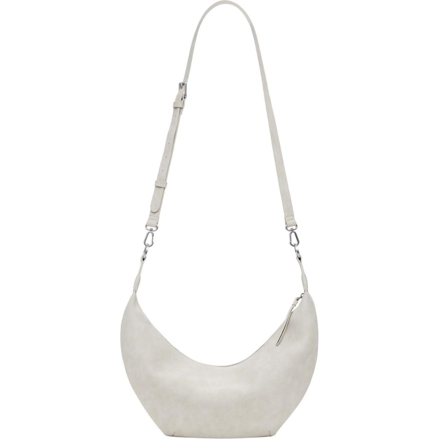 Desigual, Damen, Handtasche, Zante Half Logo Crossbody Bag, Beige