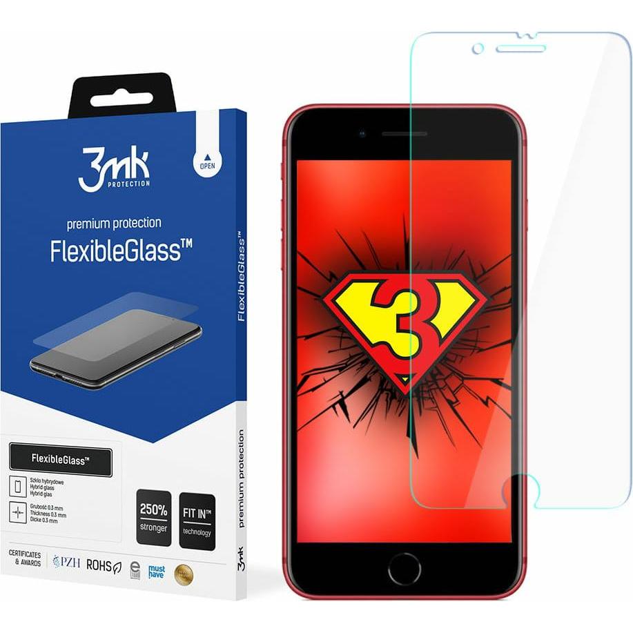 Thumbnail - 3MK hybrid glass Flexible 2.5D for iPhone 8 Plus (1 Stück, Apple iPhone 8 Plus), Smartphone Schutzfolie, Transparent