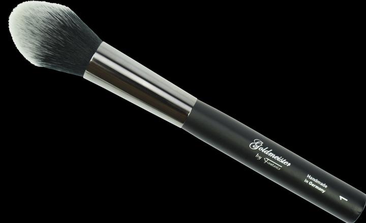 Powder brush tulip shape (1) made of finest Toray hair, round ferrule, length: 20 cm (Powder)