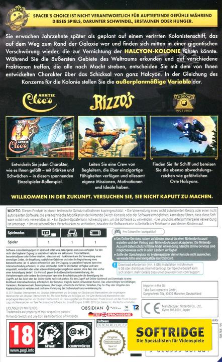 Immagine prodotto 2K Games I Mondi Esterni (Switch, DE)