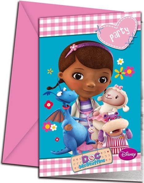 Actual product image JT Lizenzen Doc McStuffins Einladungskarten