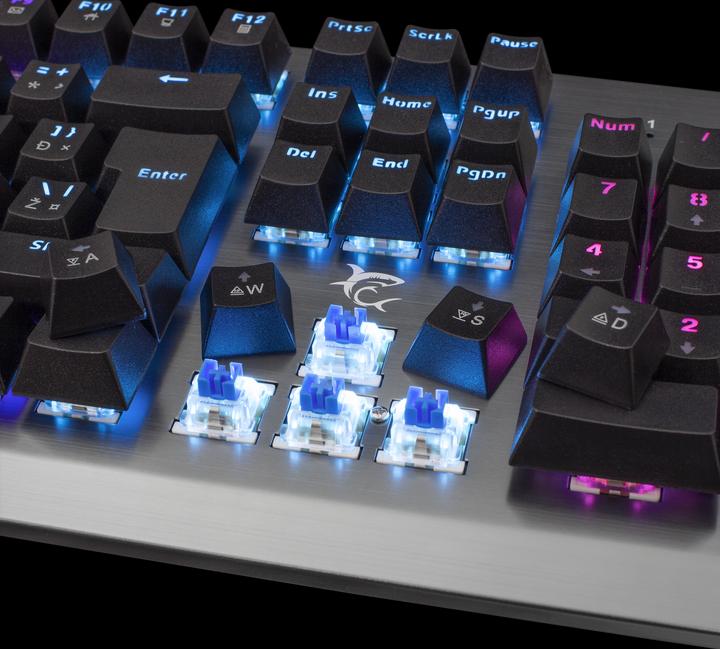 Actual product image White Shark Mechanical Gaming Keyboard Legionnaire-X, OUTEMU RED Switch, RGB LED backlight, US layou (US, Cable)