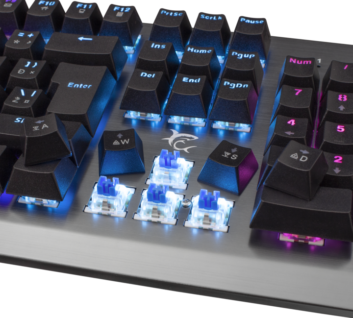 Image du produit White Shark Clavier de jeu mécanique Legionnaire-X, OUTEMU RED Switch, RGB LED backlight, US layou (US, Filaire)