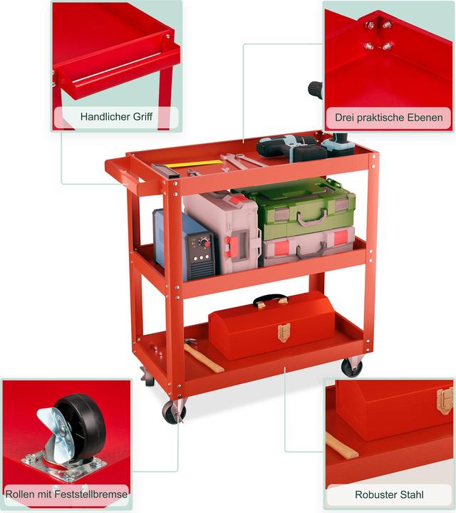 Actual product image Relaxdays Tool Trolley (1x)