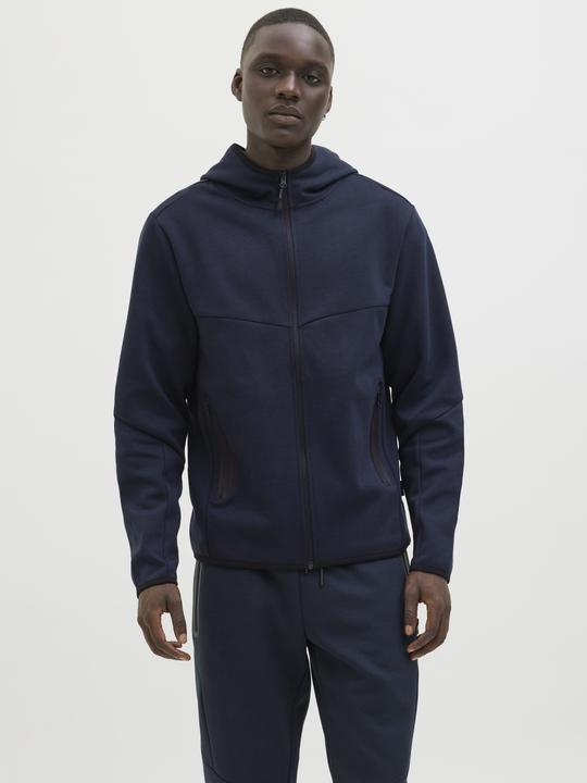 Produktbild Jack & Jones Einfarbig Kapuzenpullover mit Reissverschluss Kapuzenjacke (L)