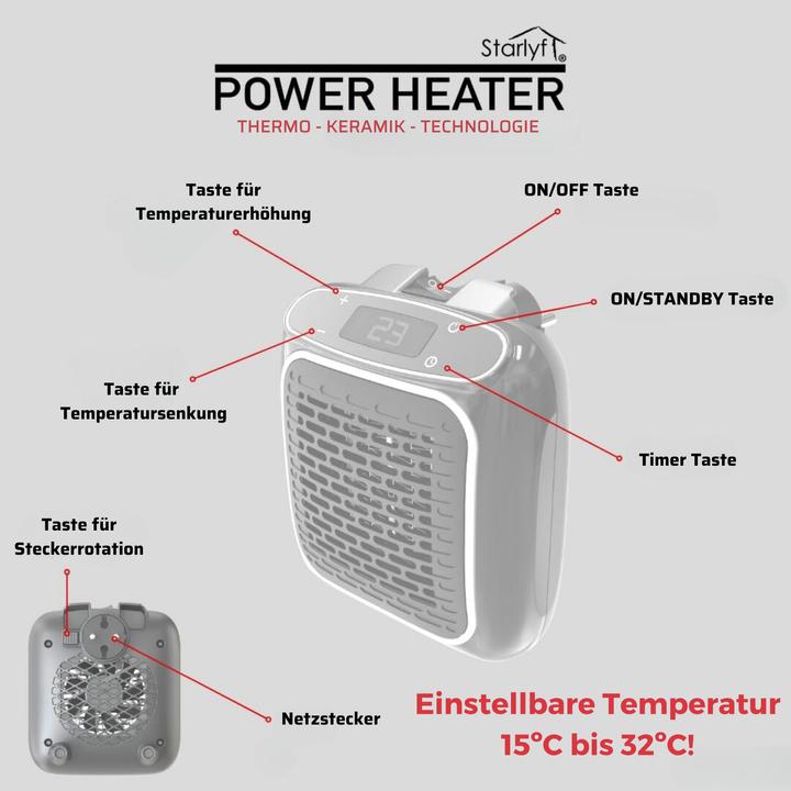 Actual product image Starlyf Power Heater (800 W)