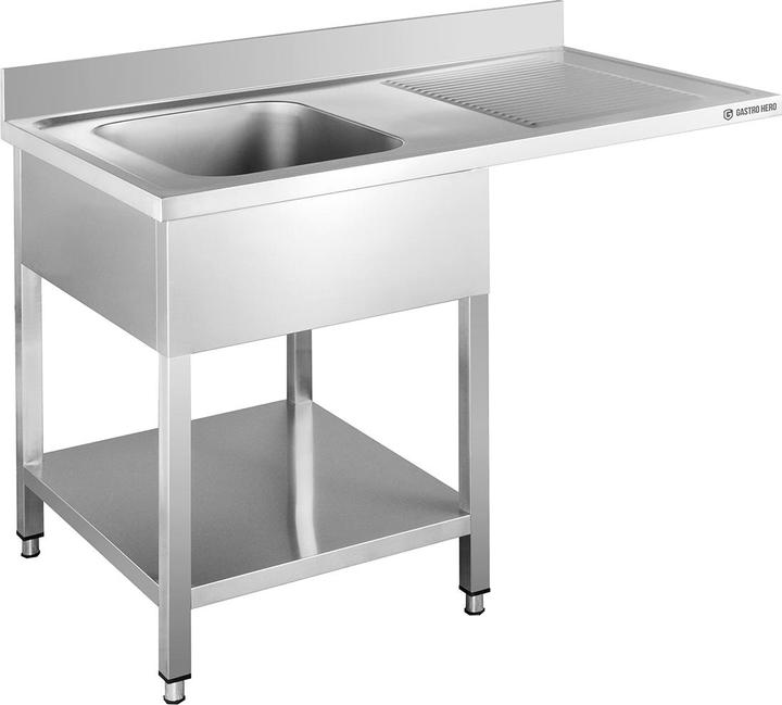 Gastro Hero Lavello centrale Basic con lavabo a sinistra