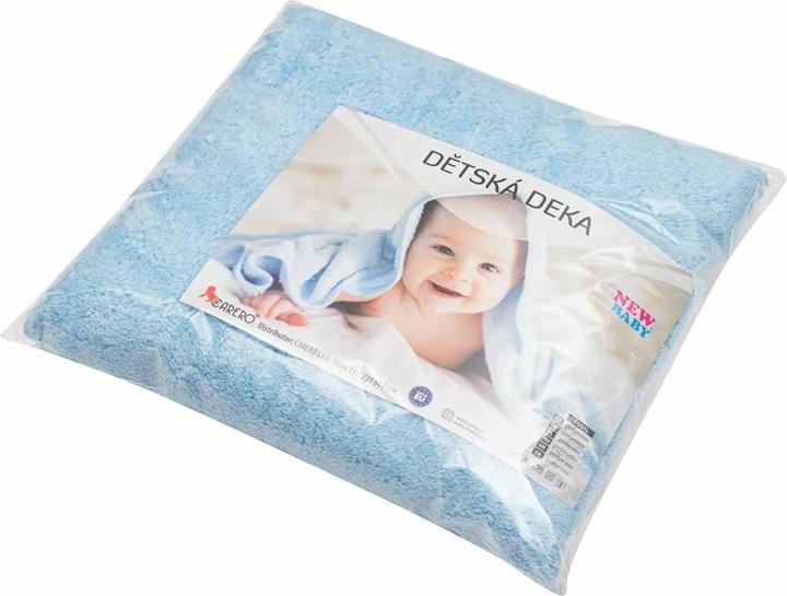 Actual product image New Baby Babydecke 90x80 blau (90 x 80 cm)