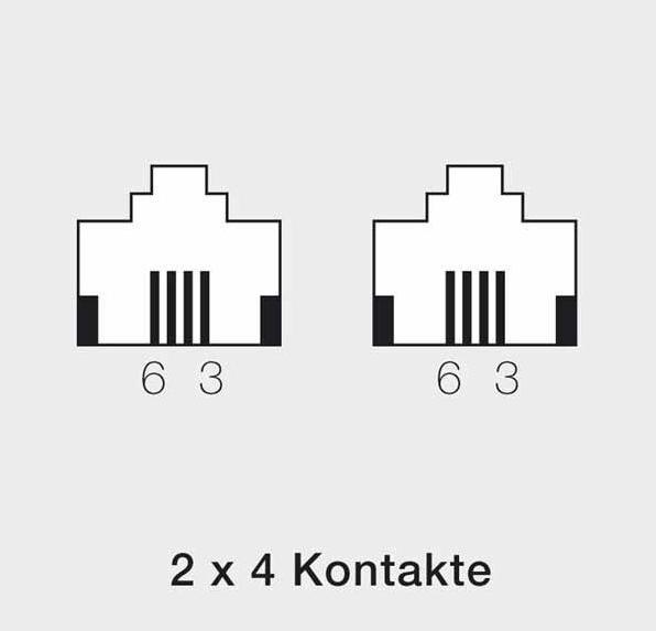 Actual product image Rutenbeck IAE/UAE 2x8 (4) TRS Up rw