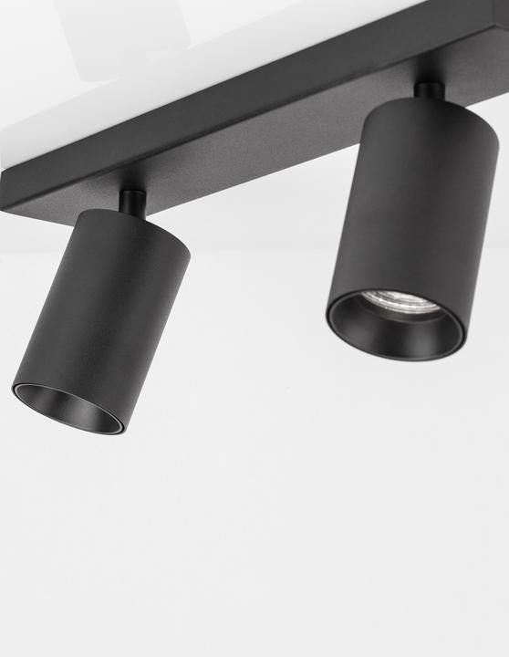 Productafbeelding Nova Luce TOD plafondlamp GU10 2-voudig zwart 35x6x12,7cm dimbaar 9012292 (GU10)