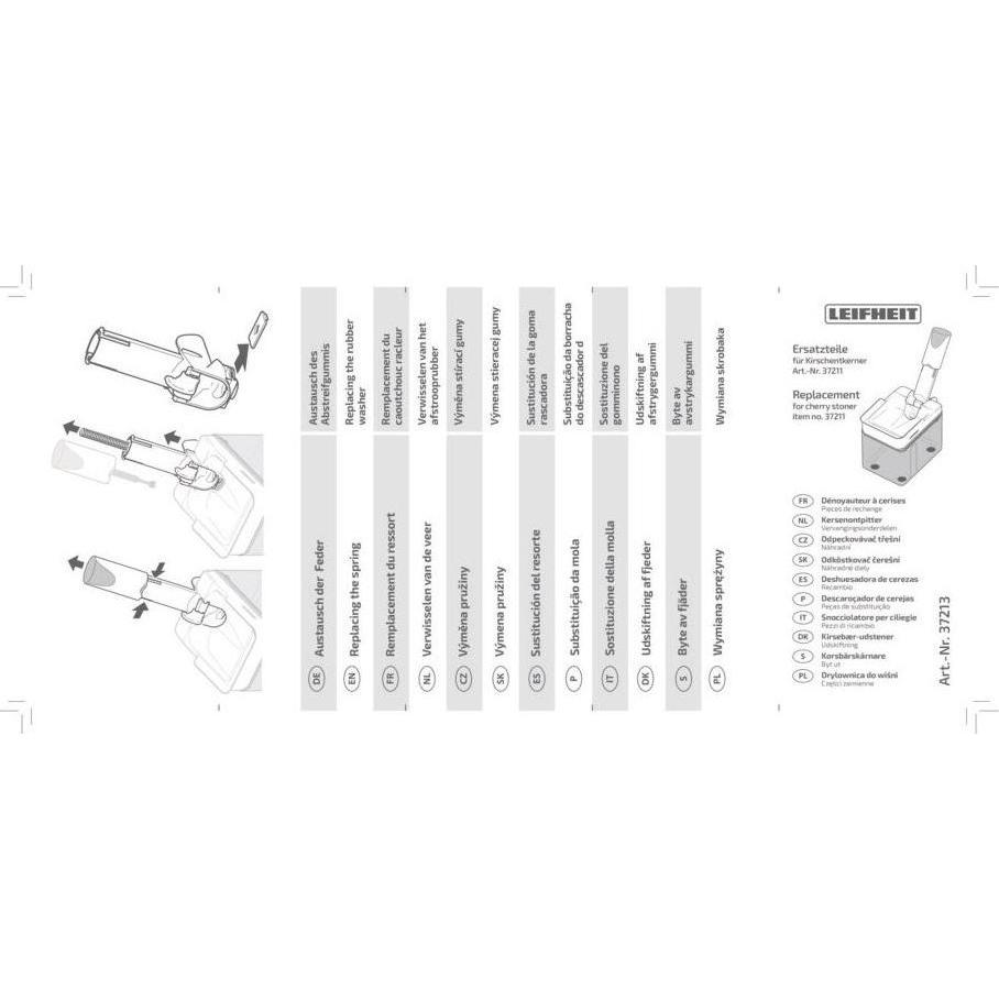 Thumbnail - Leifheit Ersatzteil-Set für Cherrymat 3, Entsteiner, Weiss